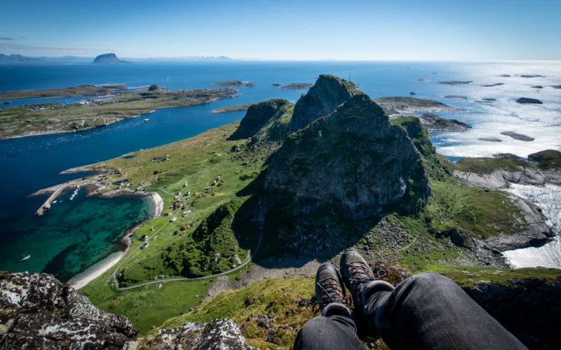 View from Traena mountain, Norway