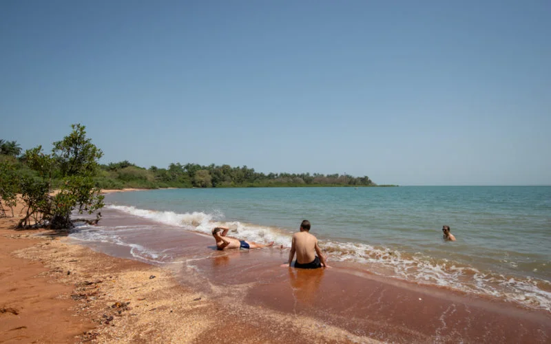 Private beach on the island Bubaque