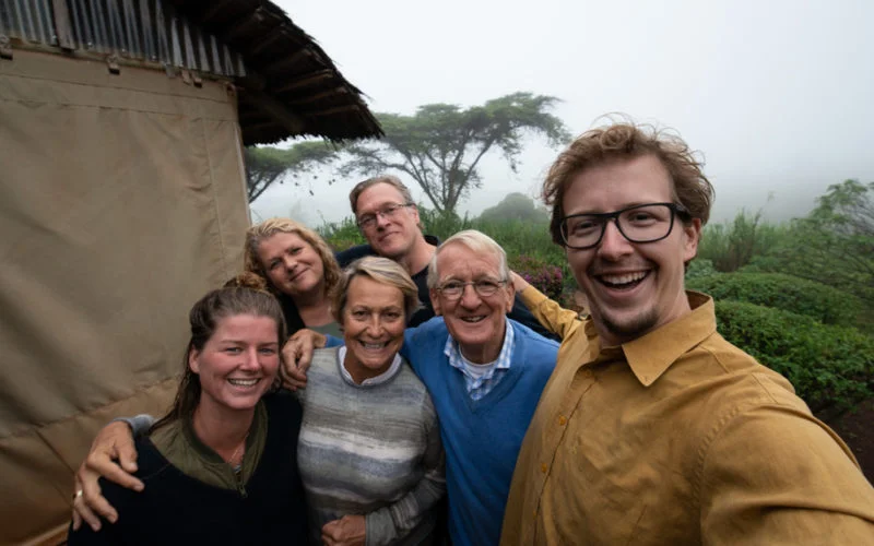 Selfie with the owners of Rhotia Valley Tanaznia