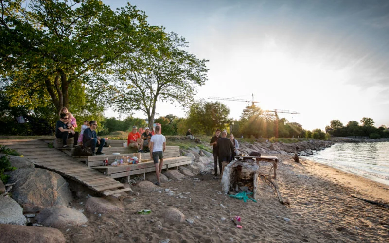 BBQ on the beach in Tallinn
