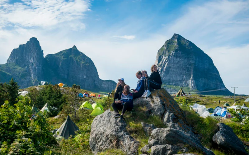 Festival people on Træna