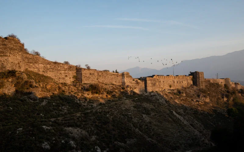 Wall in Gjirokaster, Albania